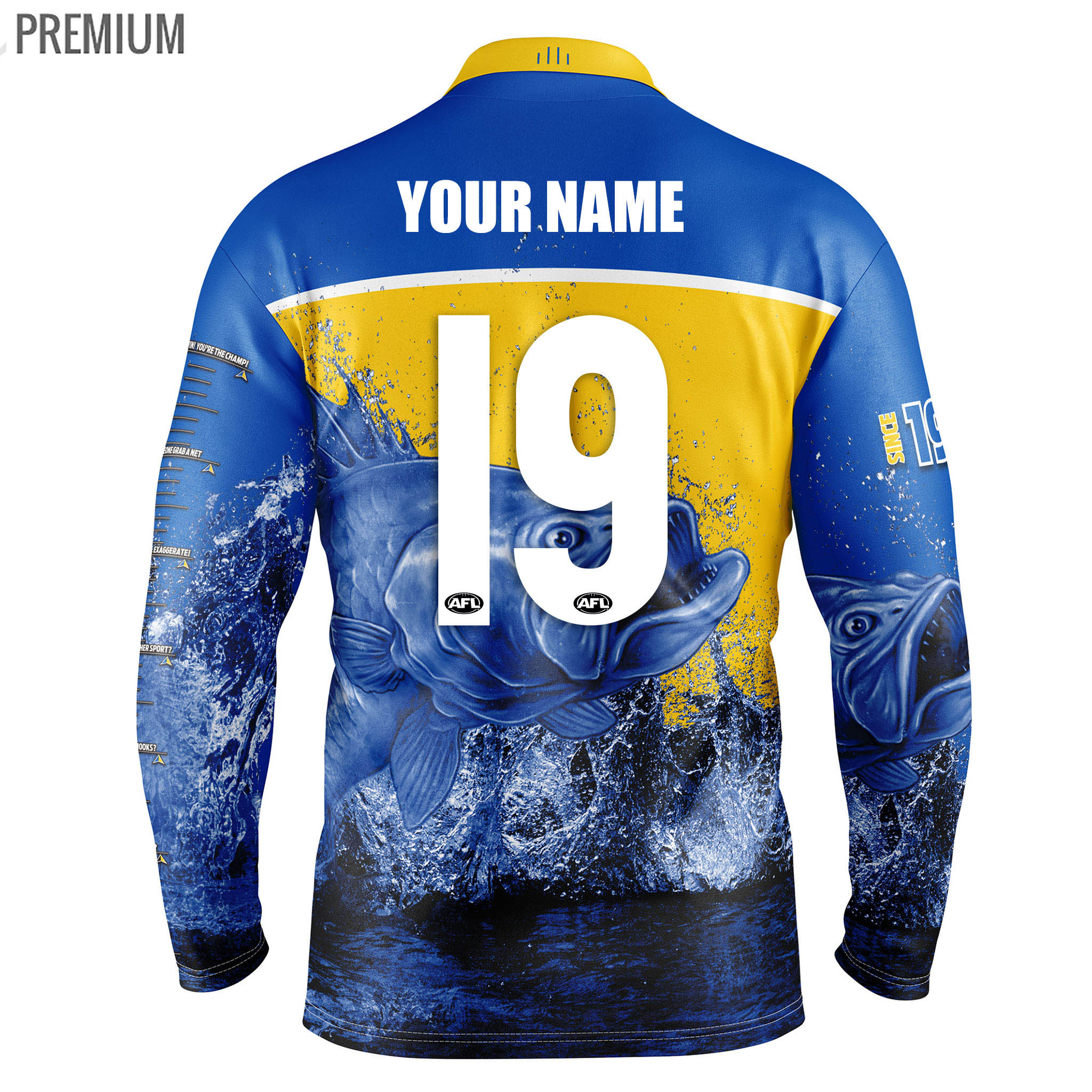 west coast eagles fishing shirt