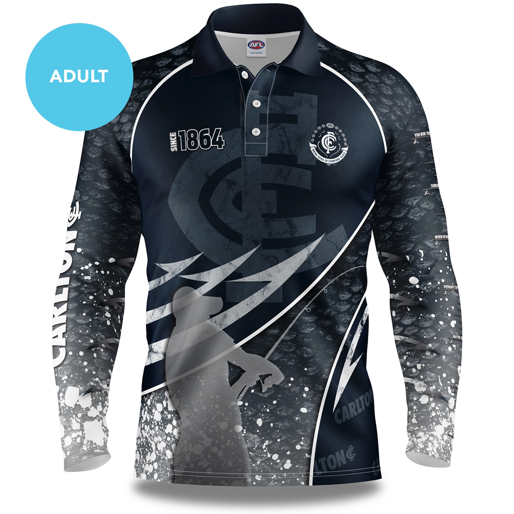 Buy 2020 Carlton Blues AFL Fishing Shirt - Adult - AFL Guernseys