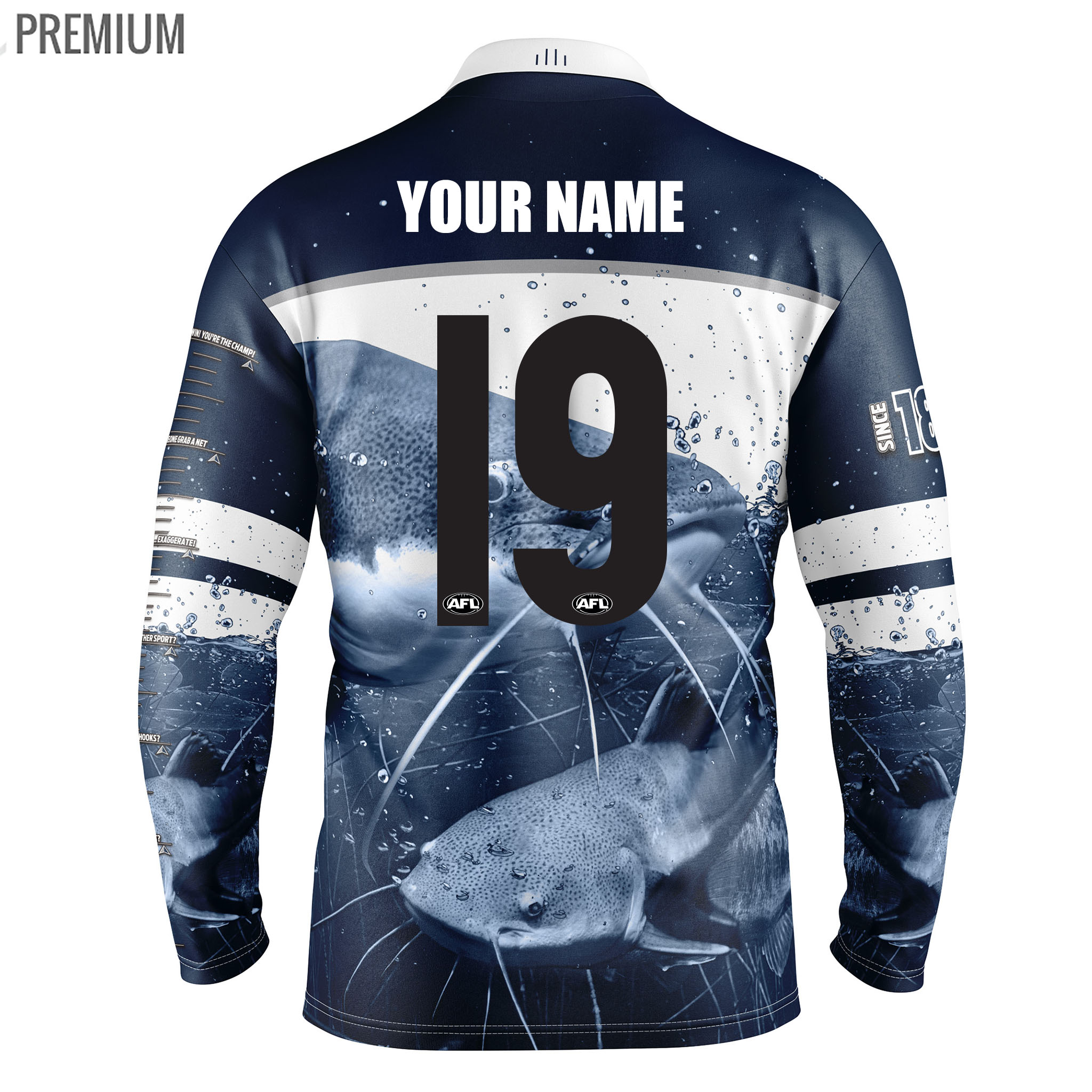 Geelong Cats Adults Fishing Shirt