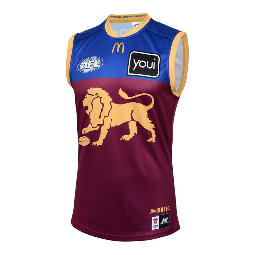 2025 Brisbane Lions AFL Home Guernsey - Mens